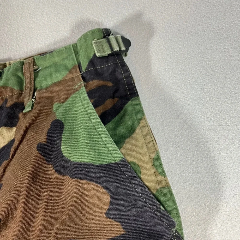 Vintage US Military Woodland Camo Cargo Pants Small Regular Rugged Combat Y2k